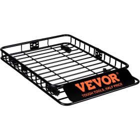 VEVOR Roof Rack Cargo Basket 200 LBS 51"x36"x5" for SUV Truck with Luggage Bag