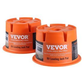 VEVOR Trailer Jack Block, 2000 lbs Capacity per RV Leveling Block, High-quality Polypropylene RV Camper Stabilizer Blocks