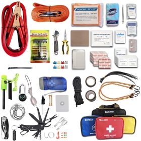 QUADKIT ATV Emergency Kit (106 Essential Items) for ATV;  UTV;  SxS;  4 Wheelers;  Quads;  Side by Sides;  4x4s;  Off-Road | 4-in-1 Kit: Auto Kit