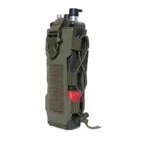 1pc Molle Water Bottle Bag; Travel Camping Hiking Kettle Holder Carrier Pouch; Outdoor Accessories (Color: green)