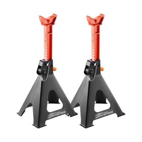 Adjustable Height Jack Stands for lifting Pickup Truck Car (Color: Black, Load Capacity: 6 Ton)