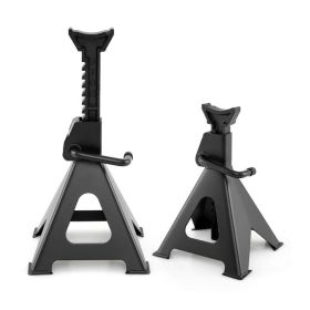 Adjustable Height Household Repairs Tools Car Jack Stands (Color: Black, Load Capacity: 6 Ton)